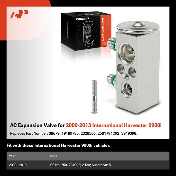 AC Expansion Valve for 2000-2013 International Harvester 9900i