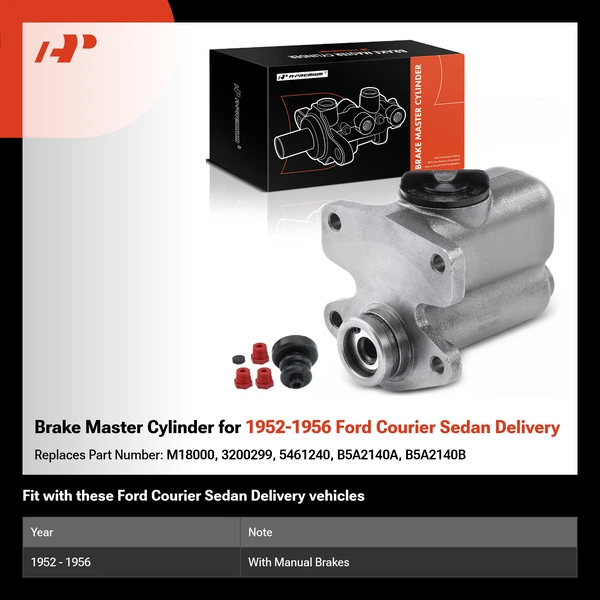 Brake Master Cylinder for 1952-1956 Ford Courier Sedan Delivery
