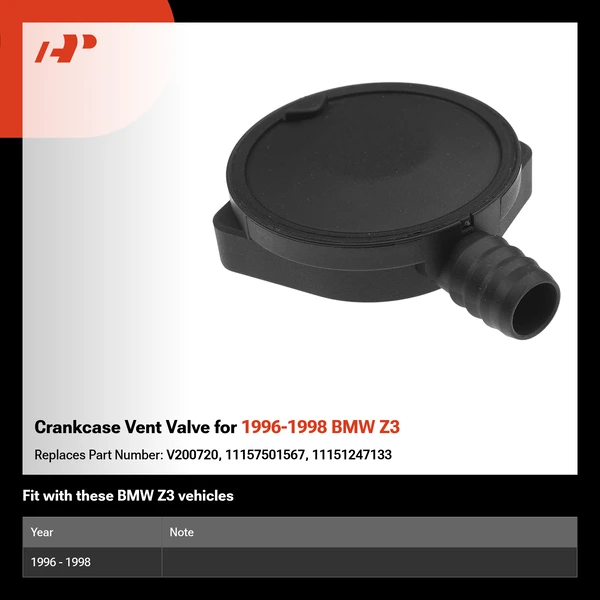Crankcase Vent Valve for 1996-1998 BMW Z3