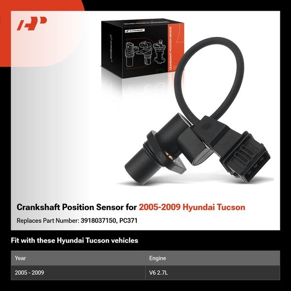 Crankshaft Position Sensor for 2005-2009 Hyundai Tucson