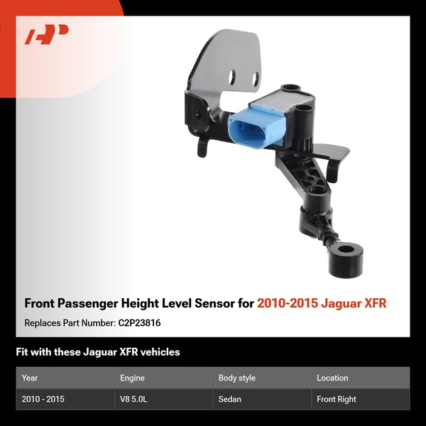 Front Passenger Height Level Sensor for 2010-2015 Jaguar XFR