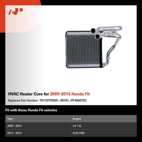HVAC Heater Core for 2009-2014 Honda Fit
