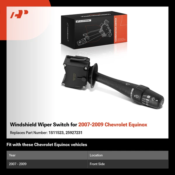 Windshield Wiper Switch for 2007-2009 Chevrolet Equinox