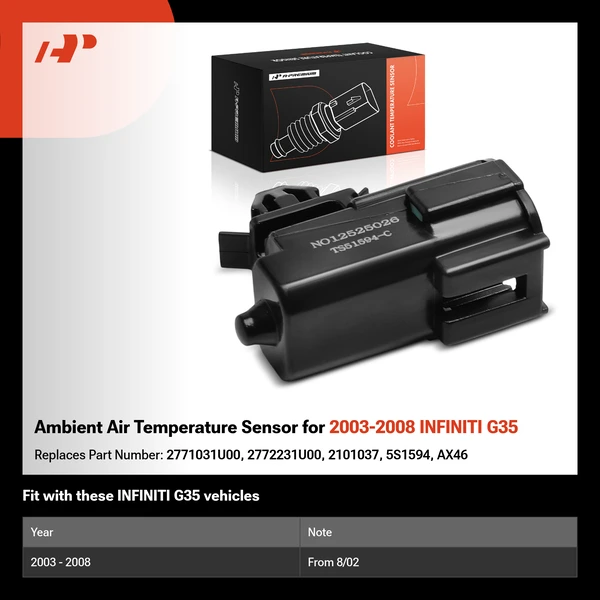 Ambient Air Temperature Sensor for 2003-2008 INFINITI G35