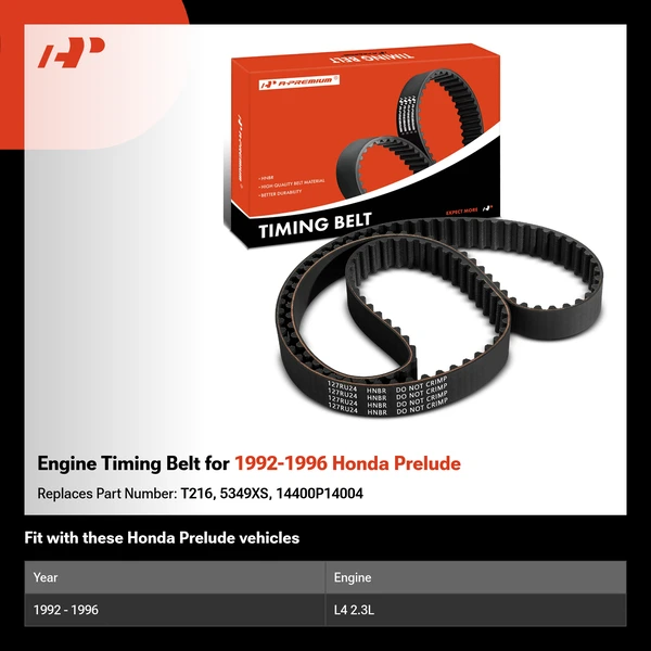 Engine Timing Belt for 1992-1996 Honda Prelude