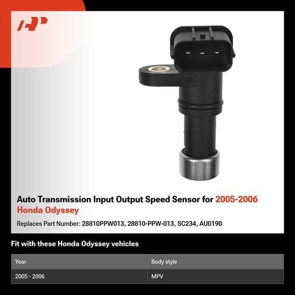 Auto Transmission Input Output Speed Sensor for 2005-2006 Honda Odyssey