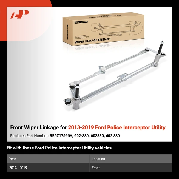 Front Wiper Linkage for 2013-2019 Ford Police Interceptor Utility
