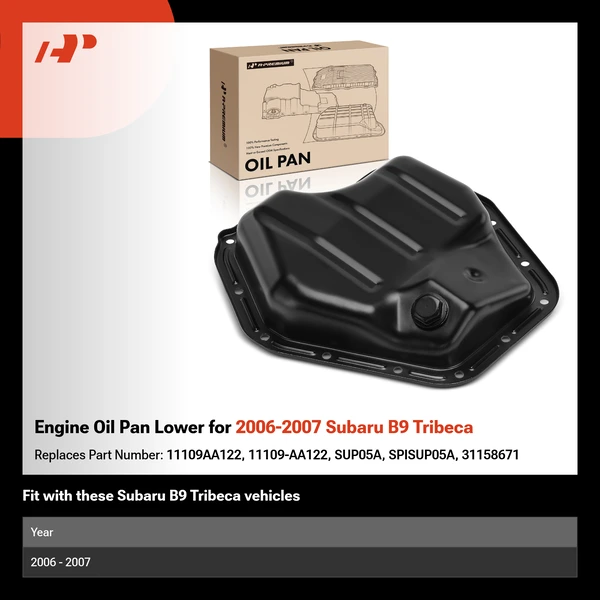 Engine Oil Pan Lower for 2006-2007 Subaru B9 Tribeca