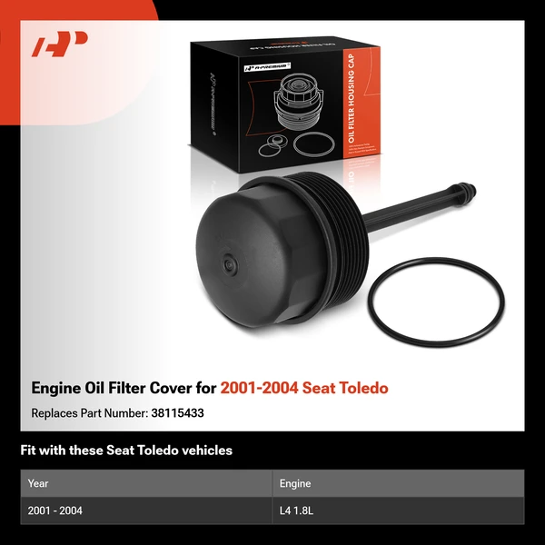 Engine Oil Filter Cover for 2001-2004 Seat Toledo