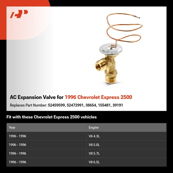 AC Expansion Valve for 1996 Chevrolet Express 2500