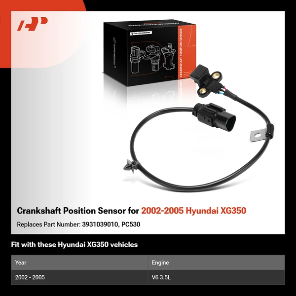 Crankshaft Position Sensor for 2002-2005 Hyundai XG350