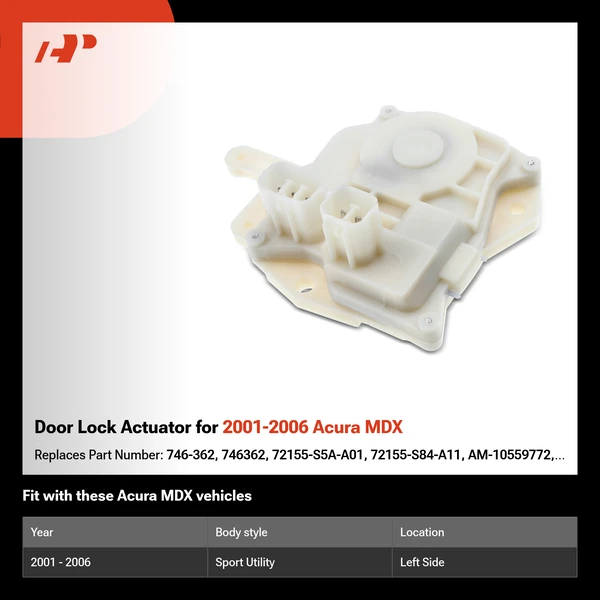 Door Lock Actuator for 2001-2006 Acura MDX