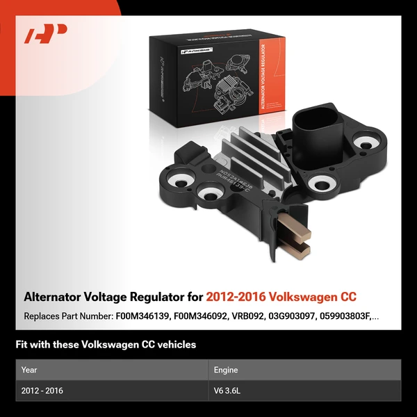 Alternator Voltage Regulator for 2012-2016 Volkswagen CC
