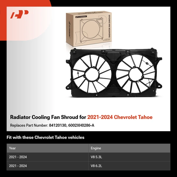 Radiator Cooling Fan Shroud for 2021-2024 Chevrolet Tahoe