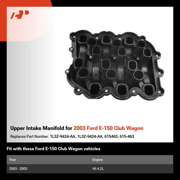 Upper Intake Manifold for 2003 Ford E-150 Club Wagon