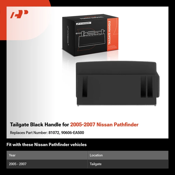Tailgate Black Handle for 2005-2007 Nissan Pathfinder