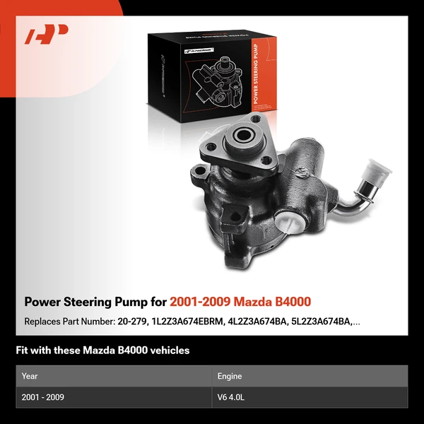 Power Steering Pump for 2001-2009 Mazda B4000