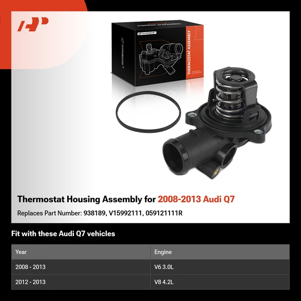Thermostat Housing Assembly for 2008-2013 Audi Q7
