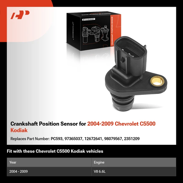 Crankshaft Position Sensor for 2004-2009 Chevrolet C5500 Kodiak