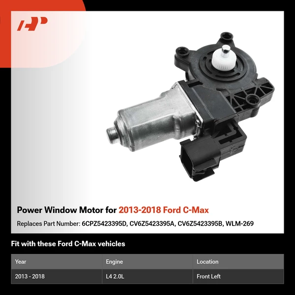 Power Window Motor for 2013-2018 Ford C-Max
