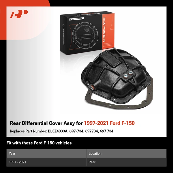 Rear Differential Cover Assy for 1997-2021 Ford F-150