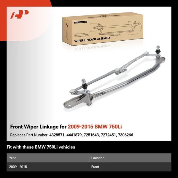 Front Wiper Linkage for 2009-2015 BMW 750Li