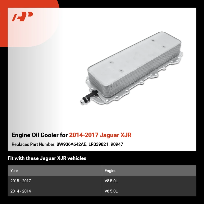 Engine Oil Cooler for 2014-2017 Jaguar XJR