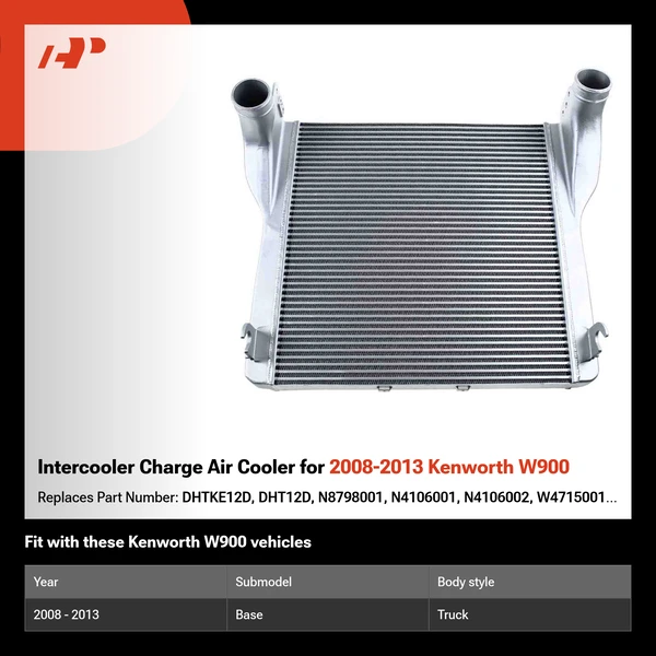 Intercooler Charge Air Cooler for 2008-2013 Kenworth W900