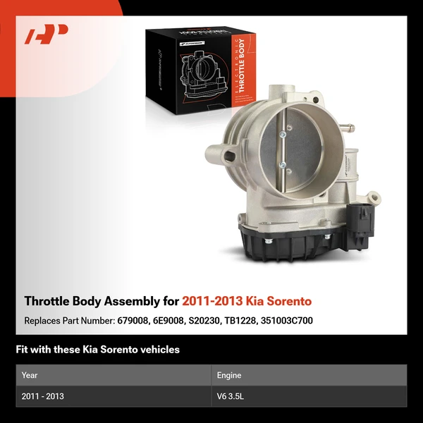 Throttle Body Assembly for 2011-2013 Kia Sorento