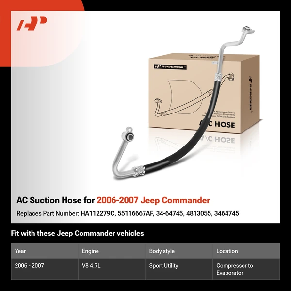 AC Suction Hose for 2006-2007 Jeep Commander