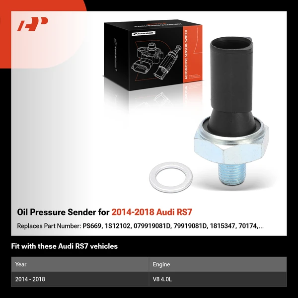 Oil Pressure Sender for 2014-2018 Audi RS7