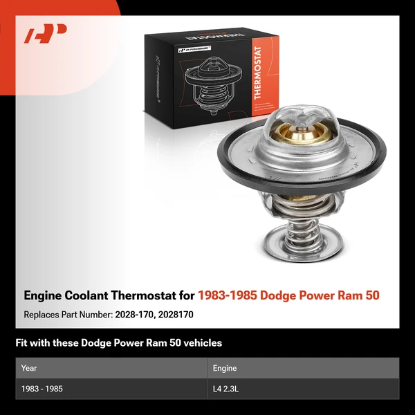 Engine Coolant Thermostat for 1983-1985 Dodge Power Ram 50