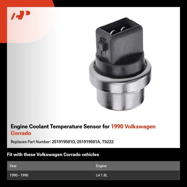 Engine Coolant Temperature Sensor for 1990 Volkswagen Corrado