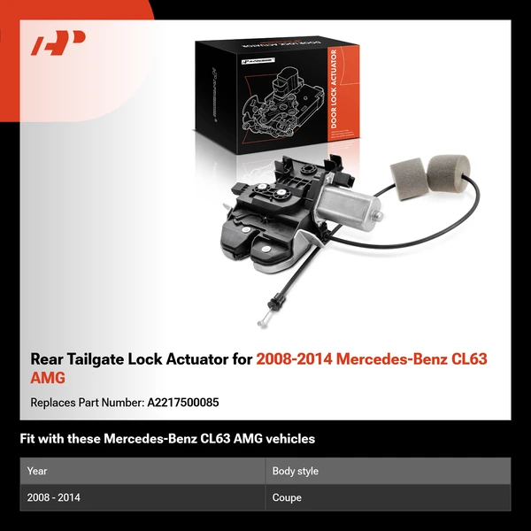 Rear Tailgate Lock Actuator for 2008-2014 Mercedes-Benz CL63 AMG