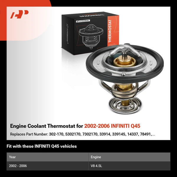 Engine Coolant Thermostat for 2002-2006 INFINITI Q45