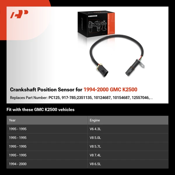 Crankshaft Position Sensor for 1994-2000 GMC K2500