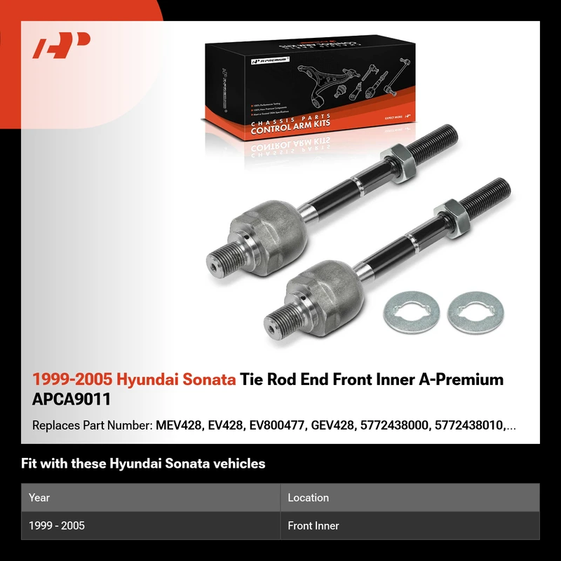 1999-2005 Hyundai Sonata Tie Rod End Front Inner A-Premium APCA9011