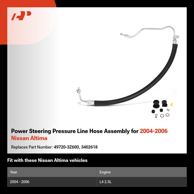 Power Steering Pressure Line Hose Assembly for 2004-2006 Nissan Altima