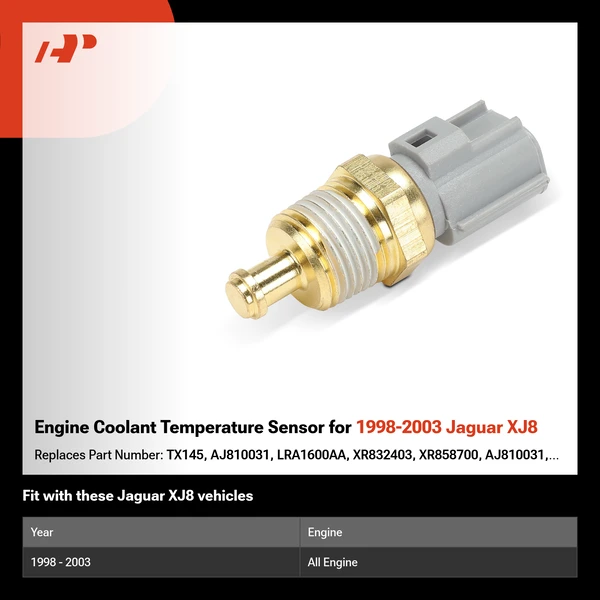 Engine Coolant Temperature Sensor for 1998-2003 Jaguar XJ8