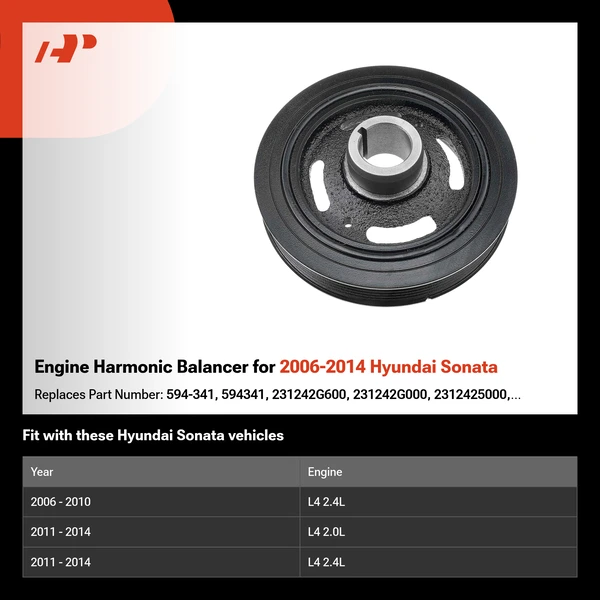 Engine Harmonic Balancer for 2006-2014 Hyundai Sonata
