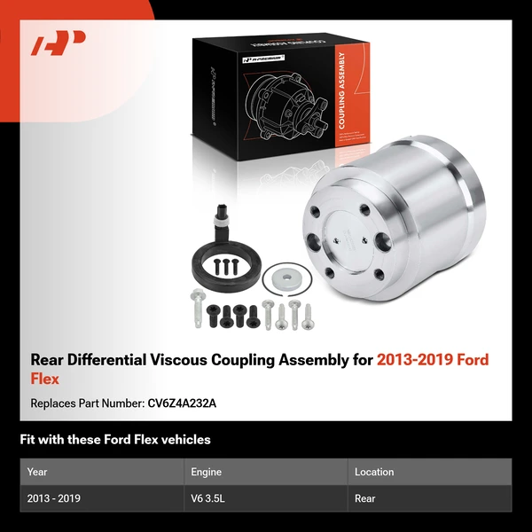 Rear Differential Viscous Coupling Assembly for 2013-2019 Ford Flex