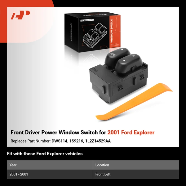 Front Driver Power Window Switch for 2001 Ford Explorer