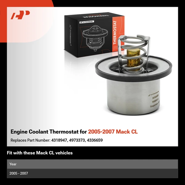Engine Coolant Thermostat for 2005-2007 Mack CL