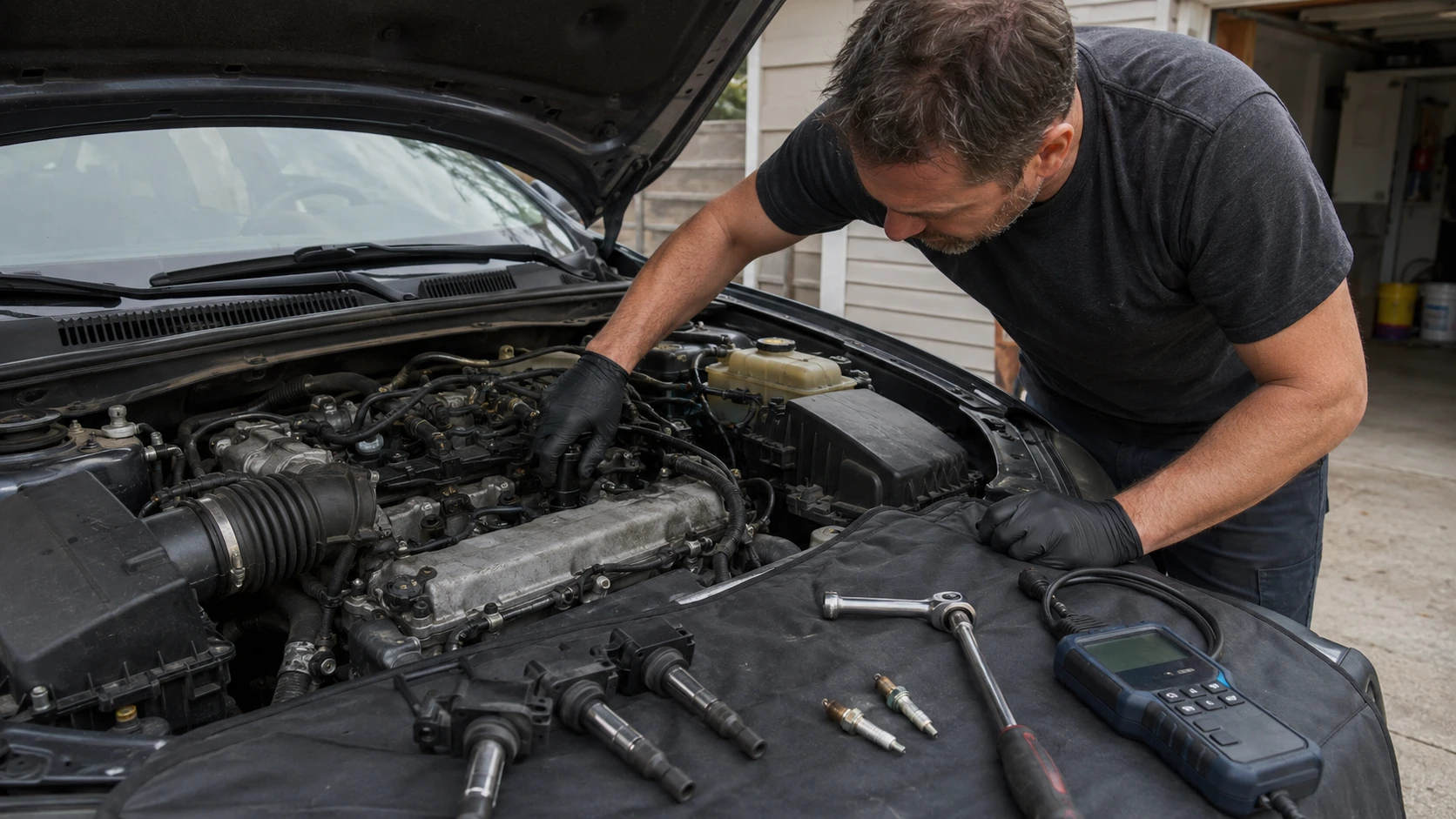 Ignition Coil or Spark Plug