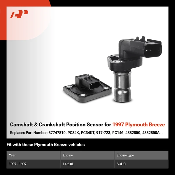 Camshaft & Crankshaft Position Sensor for 1997 Plymouth Breeze