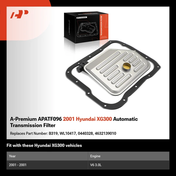 A-Premium APATF096 2001 Hyundai XG300 Automatic Transmission Filter