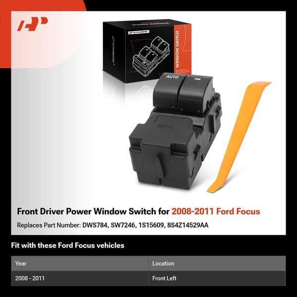 Front Driver Power Window Switch for 2008-2011 Ford Focus