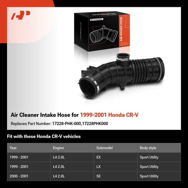Air Cleaner Intake Hose for 1999-2001 Honda CR-V