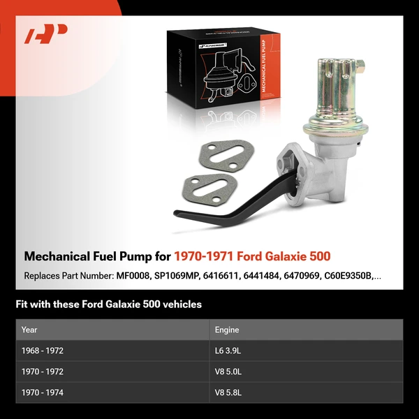 Mechanical Fuel Pump for 1970-1971 Ford Galaxie 500