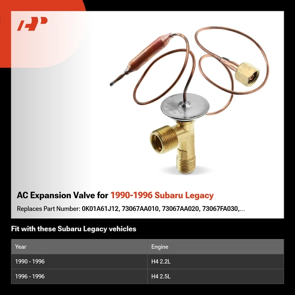AC Expansion Valve for 1990-1996 Subaru Legacy